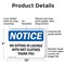 Signmission No Sitting In Lounge With Wet Clothes Thank You, 10 in W x Rectangle, Plastic OS-2PACK-NS-P-710-L-14794 - alternate 2